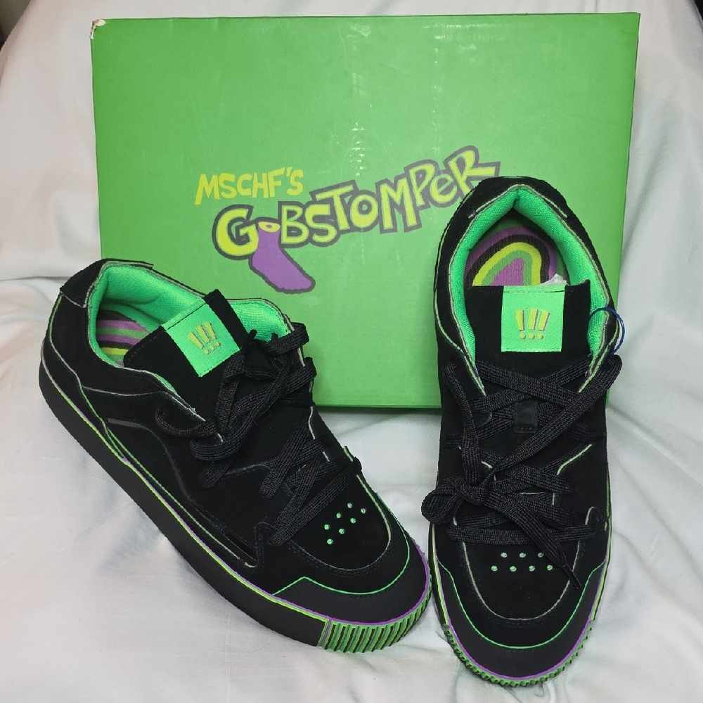 MSCHF Gobstomper Black and Green Sneakers Sz. 13